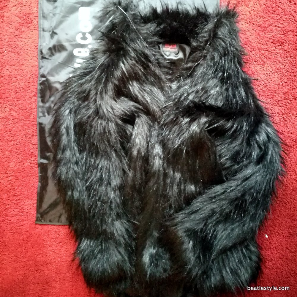 Black Faux Fur 