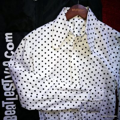 Beagle Collar Shirt Polka Dot