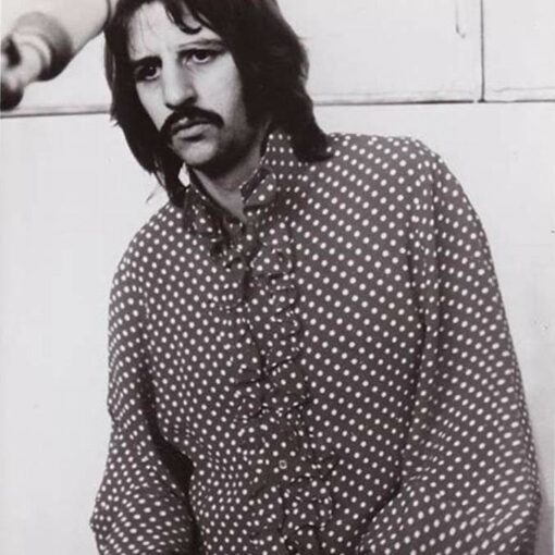 1968 Ringo Red Polka Dot Ruffled Shirt - Image 3